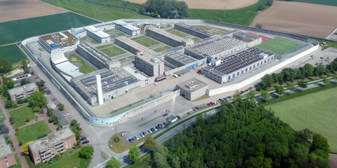 Luftbild der JVA Geldern