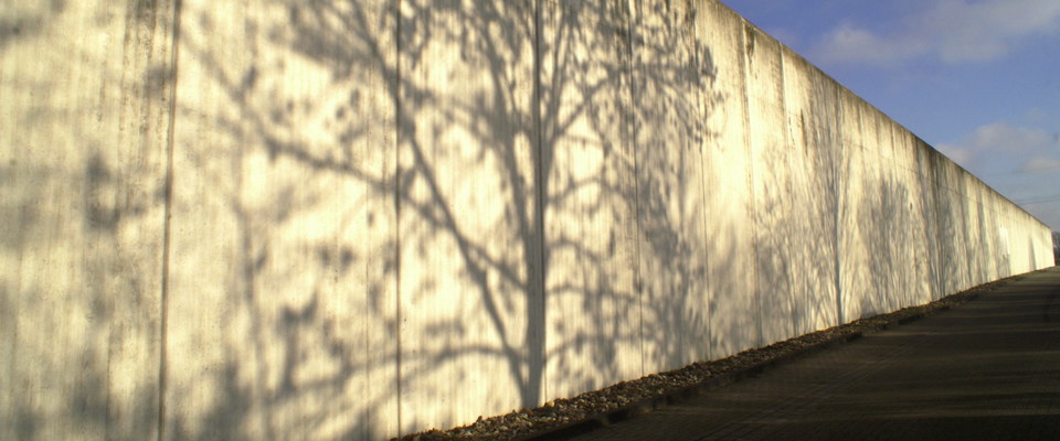Schatten Außenmauer